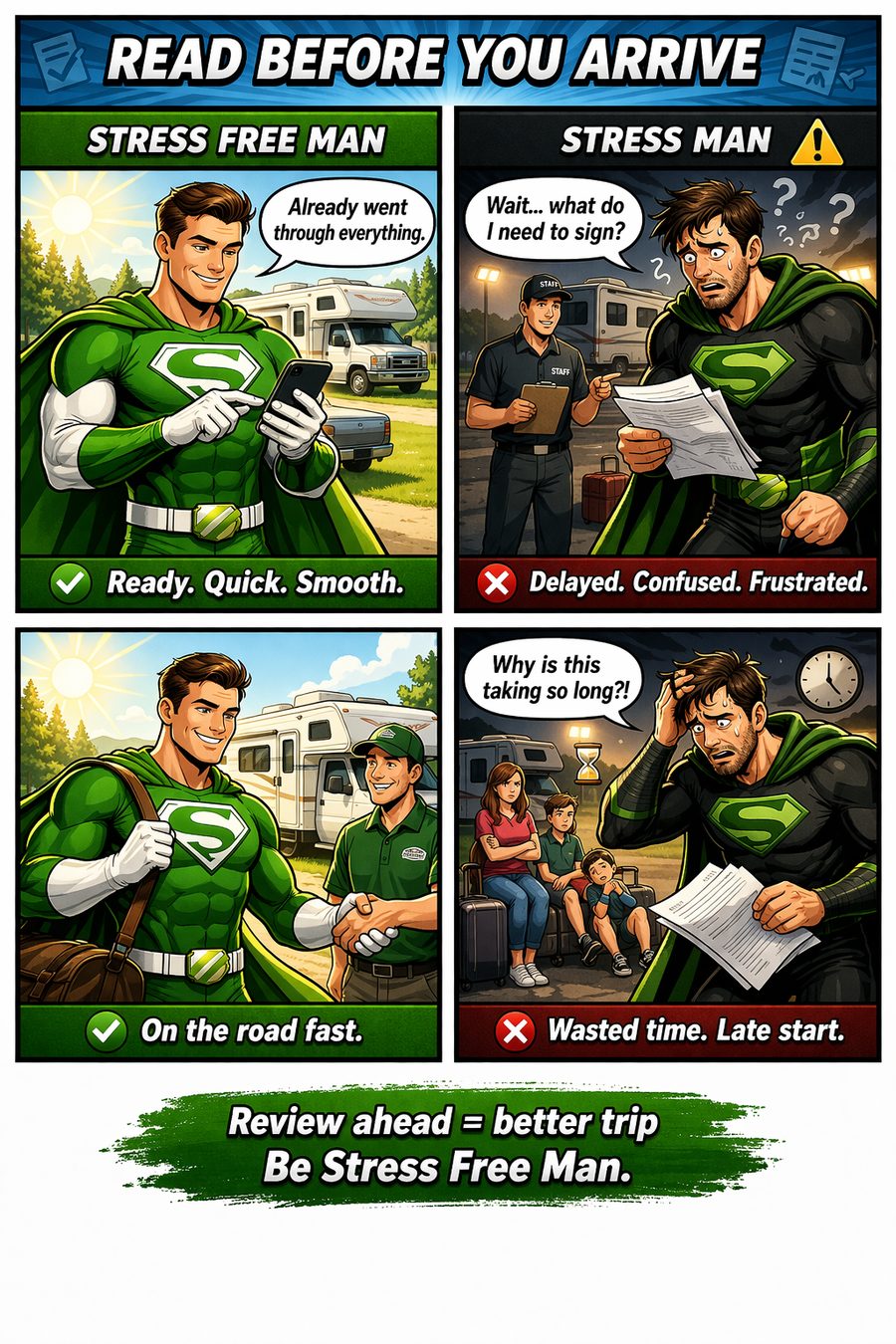 Comic guidebook panel 05: Paperwork