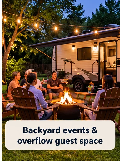 Backyard events & overflow guest space