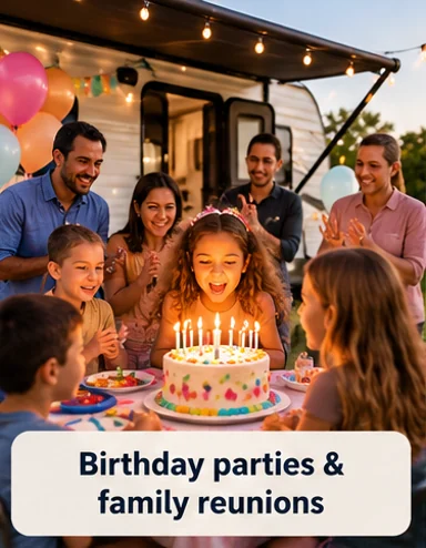 Birthday parties & family reunions
