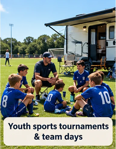 Youth sports tournaments & team days