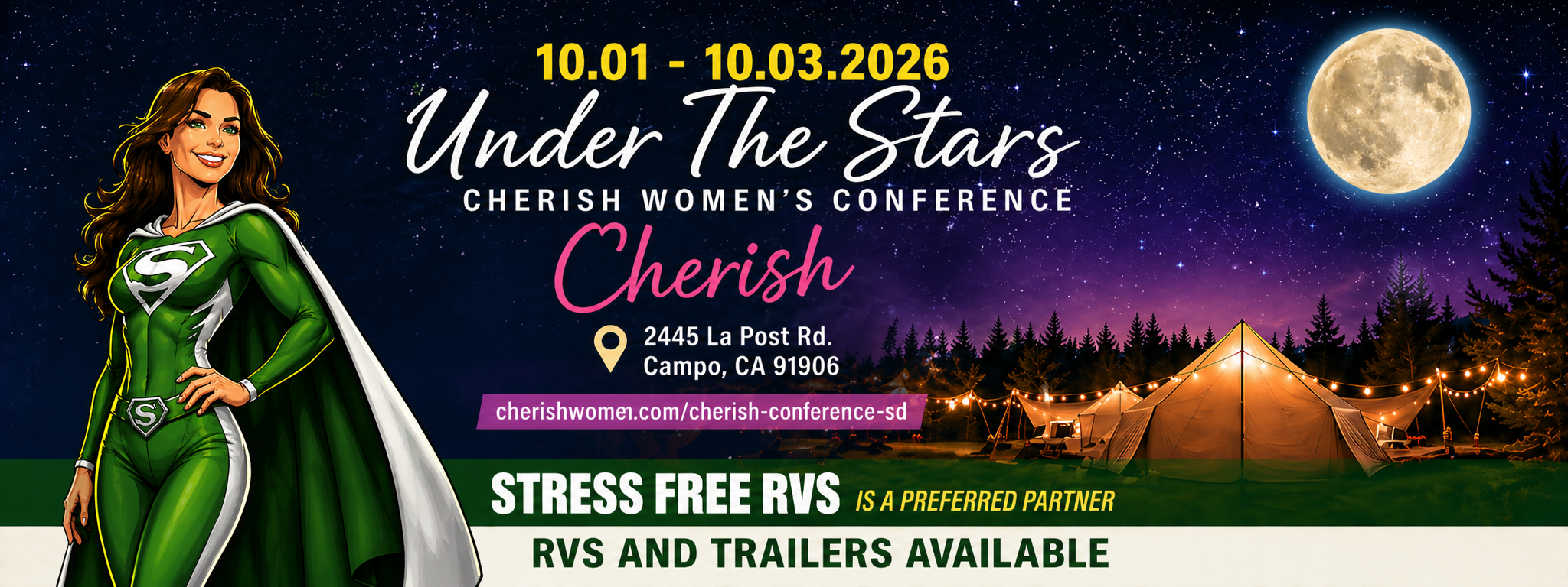Cherish Women's Conference 2026 — RV rentals and delivery