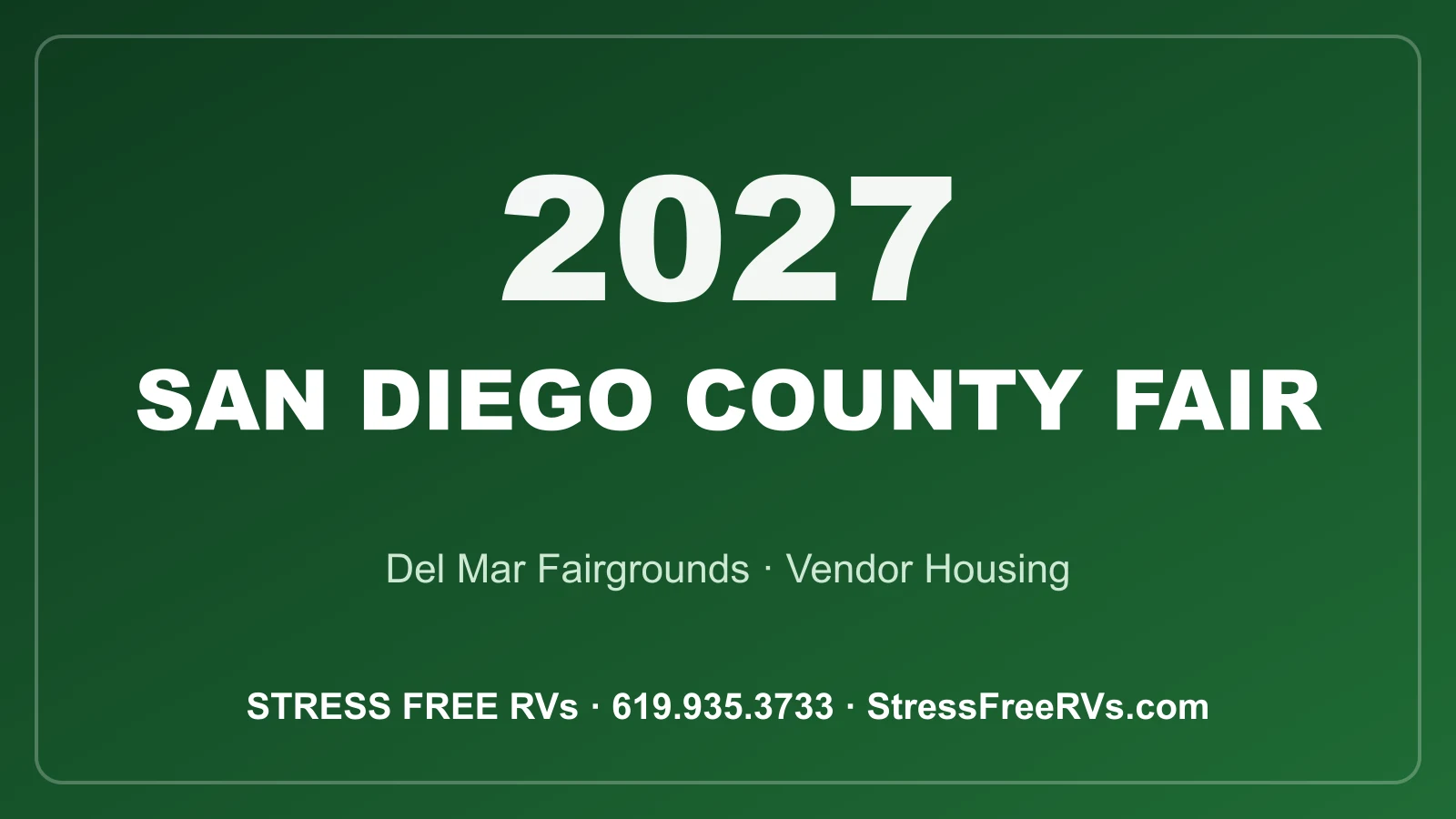 San Diego County Fair 2027
