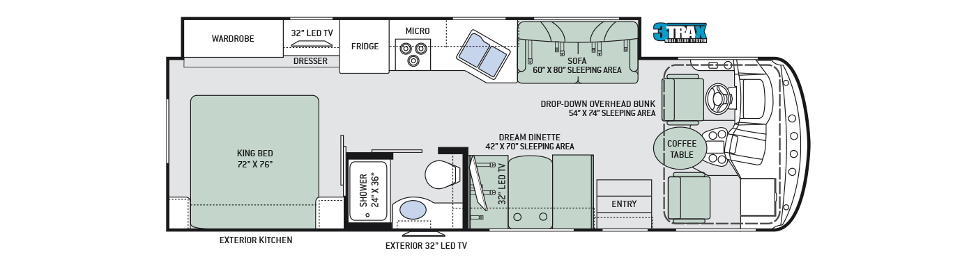 [31] 2018 XL – Class A – Hurricane floor plan